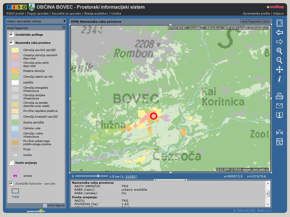 Občinski Prostorski Načrt - PISO - Prostorski Informacijski Sistem Občin